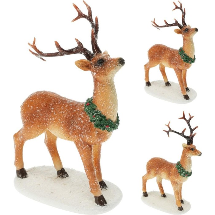 RENNA RESINA 15X10X21CM 2ASS